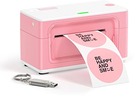 MUNBYN Etikettendrucker DHL Labeldrucker für Versandpakete Etiketten 4XL Ettikettendrucker USB Label Printer Thermodrucker für Amazon Etsy Ebay Shopify DHL UPS DPD FedEx GLS Hermes