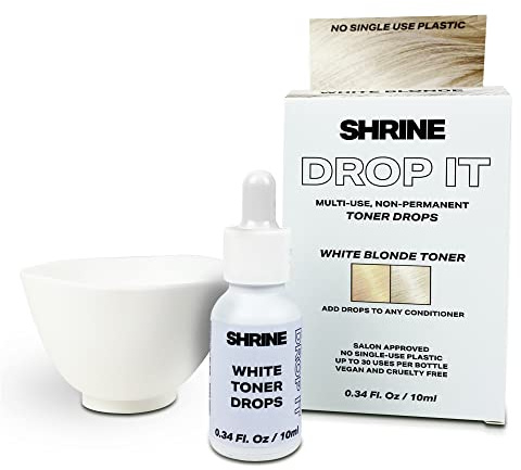 SHRINE Drop It WHITE BLONDE Toner Drops | Damage-Free Colouring | 10ml