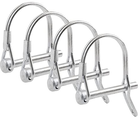 INCREWAY Perno di bloccaggio, 4PCS 5 * 40mm in acciaio al carbonio, perno di bloccaggio del rimorchio perno di bloccaggio perno di bloccaggio per pista fattoria prato