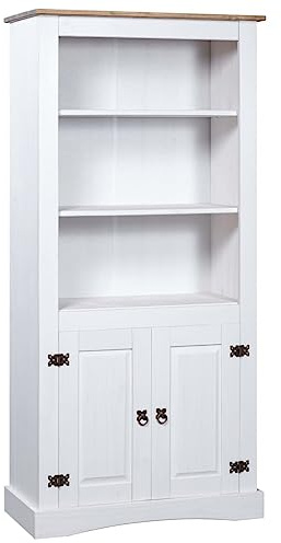 YAFF Cupboard Mexican Pine Corona Range White 31.5x15.7x66.9