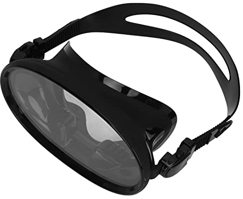 SUNGOOYUE Gafas de Buceo de Apnea, Silicona de Grado Alimentario Profesional con Vidrio Templado Antiniebla y Alicates - Equipo de Buceo
