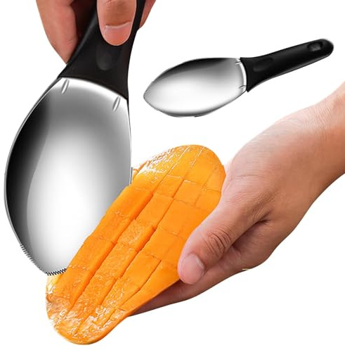 Strumento per tagliare mango, snocciolare e sbucciare mango, Affettatrice per mango robusta ed ergonomica, Snocciolatore per mango Snocciolatore per frutta e verdura Design antiruggine per tagli