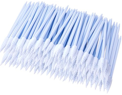 Chinco 200 Pcs Cleaning Swabs 2.56 Inch Sponge Tip Swabs Sticks for Printer Heads, Scanners, Camera Lenses, Chip Hard Disk Industries, Optical Lenses and Optical Equipment Makeup(Blue)