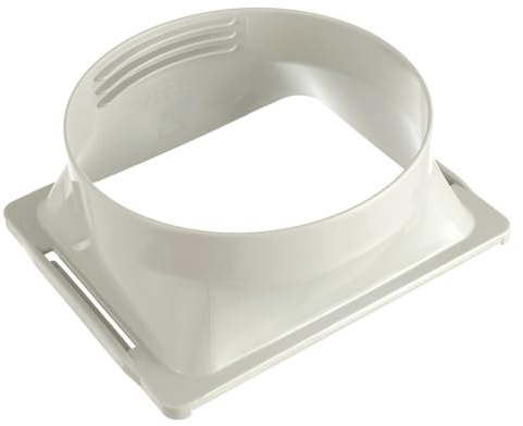 HAUREW Portable Air Conditioner Square Exhaust Hose Coupler 5.9 Inch Square to Round Window Adapter AC Unit Tube Connector Mobile Air Conditioning Accessories for Portable Conditioners(Square)