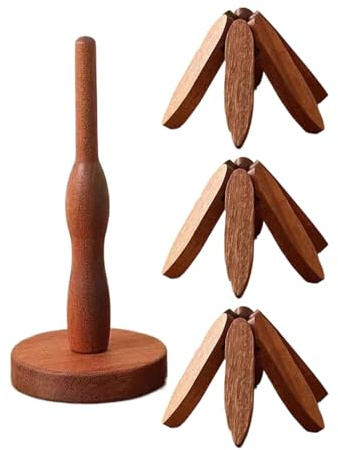 Trädgrytset, med naturligt trä estetisk, 22 cm, julgranar, underlägg, gammalvärda värmebeständiga myrkuddar, lätt material, för sovsal, restaurang, matbord