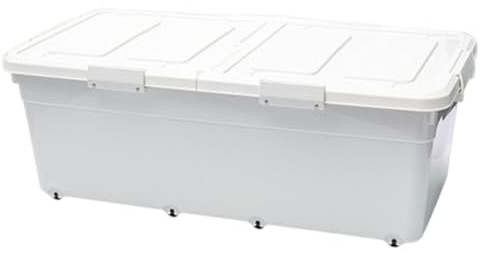 YWJLQH Contenitore Portaoggetti Sottoletto, Contenitore Portaoggetti Sottoletto, Organizer Multifunzionale Resistente con Copertura per Biancheria da Letto, Alto