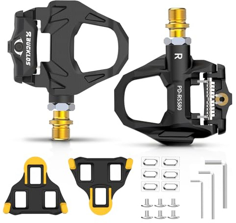 AEYINO 9/16 Nylon Road Bike Clipless Pedals - Compatible with Cleat