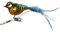 Birds of Glass® Glas-Vogel, Kohlmeise mit Naturfeder | Glasschmuck Made in Germany aus eigener Herstellung | deko Vogel mit Clip, Glasvogel, echter Lauschaer Christbaumschmuck, für den Innenbereich