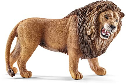 SCHLEICH WILD Life | Löwe brüllend 14726 | detailgetreue Tierfiguren | Zoo Spielzeug | tolles Geschenk für Jungen und Mädchen | Deko für Geburtstag | Spielfigur ab 3 Jahren | 11 x 5 x 7 cm