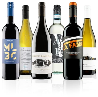 Virgin Wines - Customer Favourites Mixed Wine Case - 6 Bottles (75cl) - Australian Shiraz, Italian Pinot Grigio, Argentinian Malbec & More
