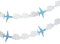 SUNBEAUTY Flugzeug Banner 3m Deko Wolke String Girlande Dekoration Kinderzimmer für Kinder Party Feier (Flugzeug & Wolken)