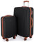 HAUPTSTADTKOFFER Wannsee - 2er Trolley-Set Rollkoffer Reisekoffer, TSA, S und L Koffer-Set, 77 cm, 133 L, Schwarz