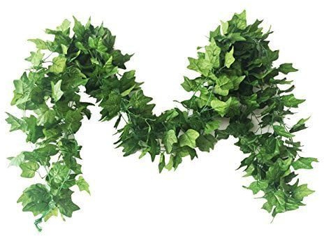 Botius 40 Ft Artificial Ivy Silk Vines Fake Hanging Plants High Simulation Garlands Greenery Chain for Home Wedding Wall Party Decoration, Pack of 5