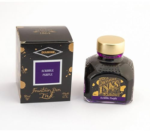 Diamine Fountain Pen Ink 80ml - Scribble Purple