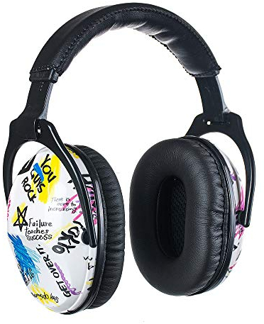 PROTEAR Ear Defenders for Children, Soft Adjustable Earmuffs, Noise Reduction Headphones for Toddlers, Boys (Graffiti)