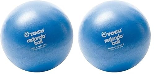 Togu Redondo Ball 22 cm blau, Gymnastik, Redondo Ball, Pilates, Yoga (Packung mit 2)