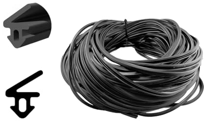 Fensterdichtung 50m Gummi Dichtung für Kunststofffenster EPDM S-1125