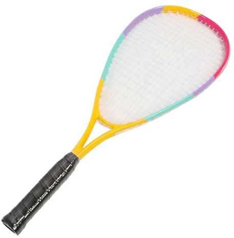 Lightweight Kids Beginners Squash Racket, Large Racquet Face Shock Absorption Transparent String Oversized Surface