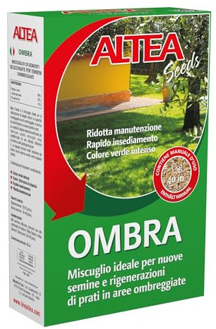 Tecnokit Semi Per Prato Ombreggiato, Miscuglio Resistente Per Aree Con Poca Luce, Semi Crescita Rapida e Uniforme, Sementi Per Prato Rigogliose, Confezione 1kg - 40 mq