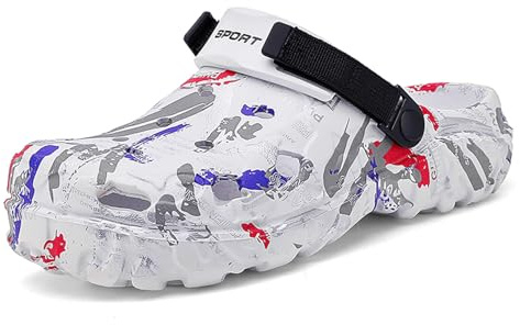 CERYTHRINA Zuecos de Verano para Hombre, diseño de Camuflaje, Antideslizantes, de EVA, Transpirables, cómodas, para Exteriores, Interiores, Informales, para Hombres jóvenes