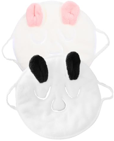 VICASKY Lot De 2 Lingettes Hydratantes Pour Le Visage Masque De Soin Pour Le Visage Compresse Chaude Serviette Chaude Débarbouillettes En Coton Serviette De Spa Serviette De Bain