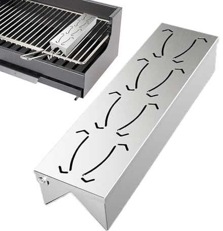 Barbecue Smoker Box för Pellet Grill – kraftig grillrök med lock | grilltillbehör i rostfritt stål för utomhusmatlagning, trächipsinfusionsenhet för smak