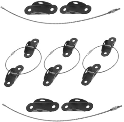 minkissy 5 juegos Kit de Anclajes de Pared para Muebles con Correas de Seguridad para Bebés Resistente Inoxidable y Fácil Instalación Protección Anti-vuelco para Estanterías y Armarios