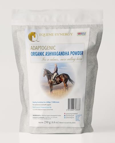 Equine Synergy Ashwagandha for Horses and Ponies- A Powerful Calming Herb to Maintain Relaxation and Focus in Your Horse or Pony, with Behaviour Adaptogens