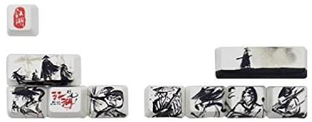 Oyrcvweuy CMYK Dye Sub PBT Lot de 10 touches de clavier mécaniques personnalisées avec sublimation thermique Shift