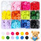 600 Stück Bunte Knöpfe 11.5mm 2-Loch Harz Rund Mit Aufbewahrungsbox für Nähen Kinder DIY Handwerk Scrapbooking und Dekorieren, 12 Farben