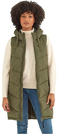 TOG24 Ranskill Womens Gilet, Quilted Puffer, Wind Resistant, Warm, with Thermal Eco Filling, Hood, Two Lower Zip Pockets and Two Way Zip