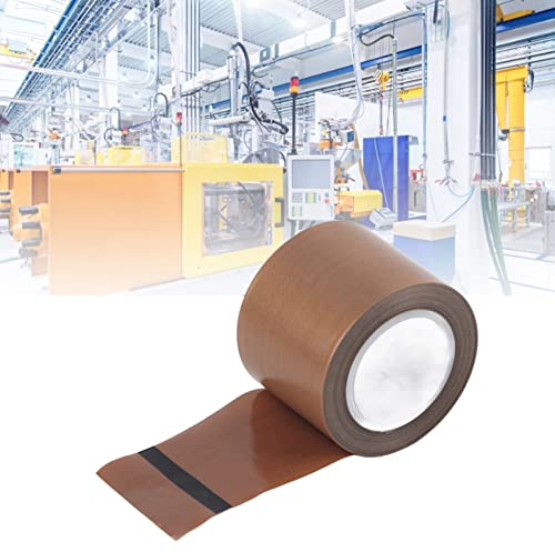 MOUMOUTEN Ruban adhésif PTFE, ruban résistant à la chaleur, 4 tailles épaisseur 0,18 mm, longueur 10 m ruban téflon haute température pour scelleurs à impulsion manuelle sous vide(0.18 * 50mm*10m)