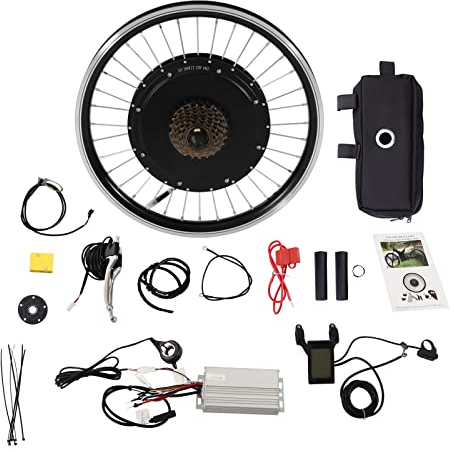 GramStudio 20 tums Ebike konverteringssats, 500 W E-cykel bakhjul konverteringssats med motor, elektrisk cykel eftermonteringssats, LCD-funktion, 340 RPM, 33–35 km/h, 30 N. M
