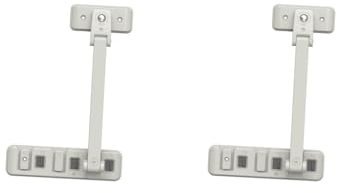 2 set babysäkerhet fönsterlås för aluminium metall fönsterramar hem tryck dra dörr