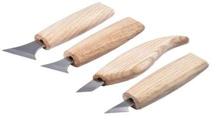 VILLCASE Strumento da Intaglio in Legno Testa in Acciaio al Cromo Vanadio Manico in Legno Duro e Impugnatura Confortevole per Laboratori di Scultura