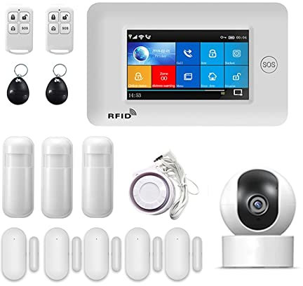 Système de sécurité Domestique Vie Intelligente de système d'alarme de sécurité à la Maison de cambrioleur sans Fil de TUYA avec l'IP Carema Compatible(G)