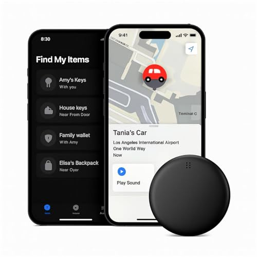 Anytrcak Pro Magnet-Tracker für Auto, Gepäck und Geldbörse – Kompatibel mit der Find My App von Android/Apple (1-Pack iOS)