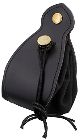 SkyPOOU Bolsa de dados de gran capacidad con cordón, almacenamiento DND para RPG-MTG-juegos de mesa, dados de cuero portátil Dnd-bolsa de cuero
