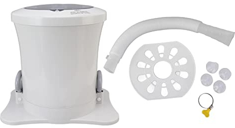 Handbetriebene Schleuder mit 2500RPM, Wäscheschleuder für kleine Mengen, Weiß - Ergonomisch und Stabilisierend, Einfach zu Bedienen, Ideal für Wohnheim und Haushalt (Weiß)
