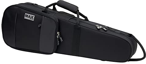 ProTEc Max MX034 Geigenkoffer/Violinenkoffer, für 3/4 Geige/Violine, Schwarz