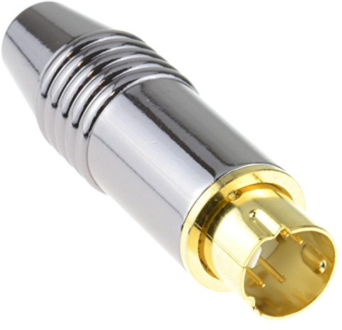 kenable HQ Vergoldeten Vergoldete S-Video SVHS Metall Stecker 4 Polig mini-Din Löten