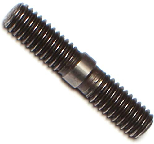 Hard-To-Find Fastener Double-Ended Automotive Studs, Durable Zinc-Plated Steel Threaded Rod for Automotive, Construction, Heavy Machinery, 6mm-1.00 x 31mm - Pack of 5