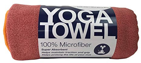 YogaRat Yoga-Handtuch in Matten- und Händehandtuchgrößen Medium Mat Size - Ember/Sun