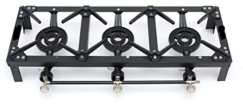 New Triple Cast Iron Large Gas LPG Burner Cooker Gas Boiling Ring Restaurant Catering Outdoor Cooking Camping 15KW