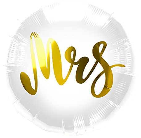 Folat- Ballon Aluminium 'Mme' Mariage, 62999, White