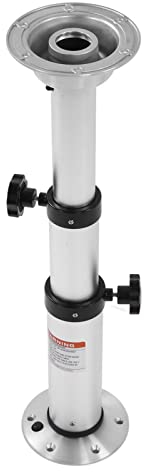 01 02 015 Abnehmbares Tischbein Verstellbare Stützbeine aus Aluminiumlegierung 4 Stufenhöhen Teleskopisch klappbares multifunktionales Tischbein für Wohnmobil, Yacht, Wohnmobil, Heimdeck, Terrasse