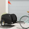 LAPOOH Lastenanhänger für Fahrrad Schwarz 45 kg Eisen, Fahrradanhänger, Lastenanhänger Fahrrad, Anhänger Fahrrad, Lastenanhänger Für Transport - 94129