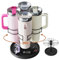 Kssiaz Wasserflaschen-Organizer für Stanley 40 oz Becher mit Griff, 4 Schlitze Drehbarer Stanley Pokal Organizer Halter, Becher-Organizer für Küchenschränke mit Tablett, Schwarz