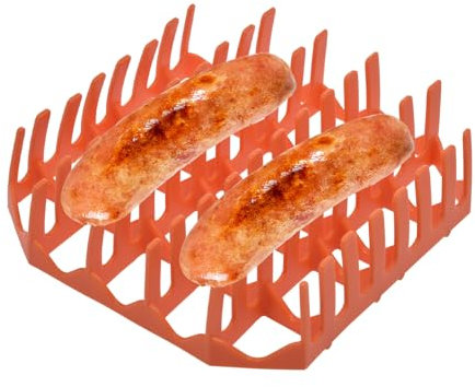 Bacon ställ för luftstekugn | Mikrovågsbricka, non-stick-ställ | Värmebeständiga bacon står för ugnsmatlagning | kökstillbehör för luftfritös, korv, pizzarullar – spis