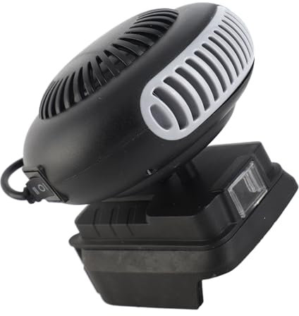 Portable Battery Heater 170W 2 Gears Small Space Heater Portable 18V Battery Powered Electric Heater Fan Jobsite Worksite